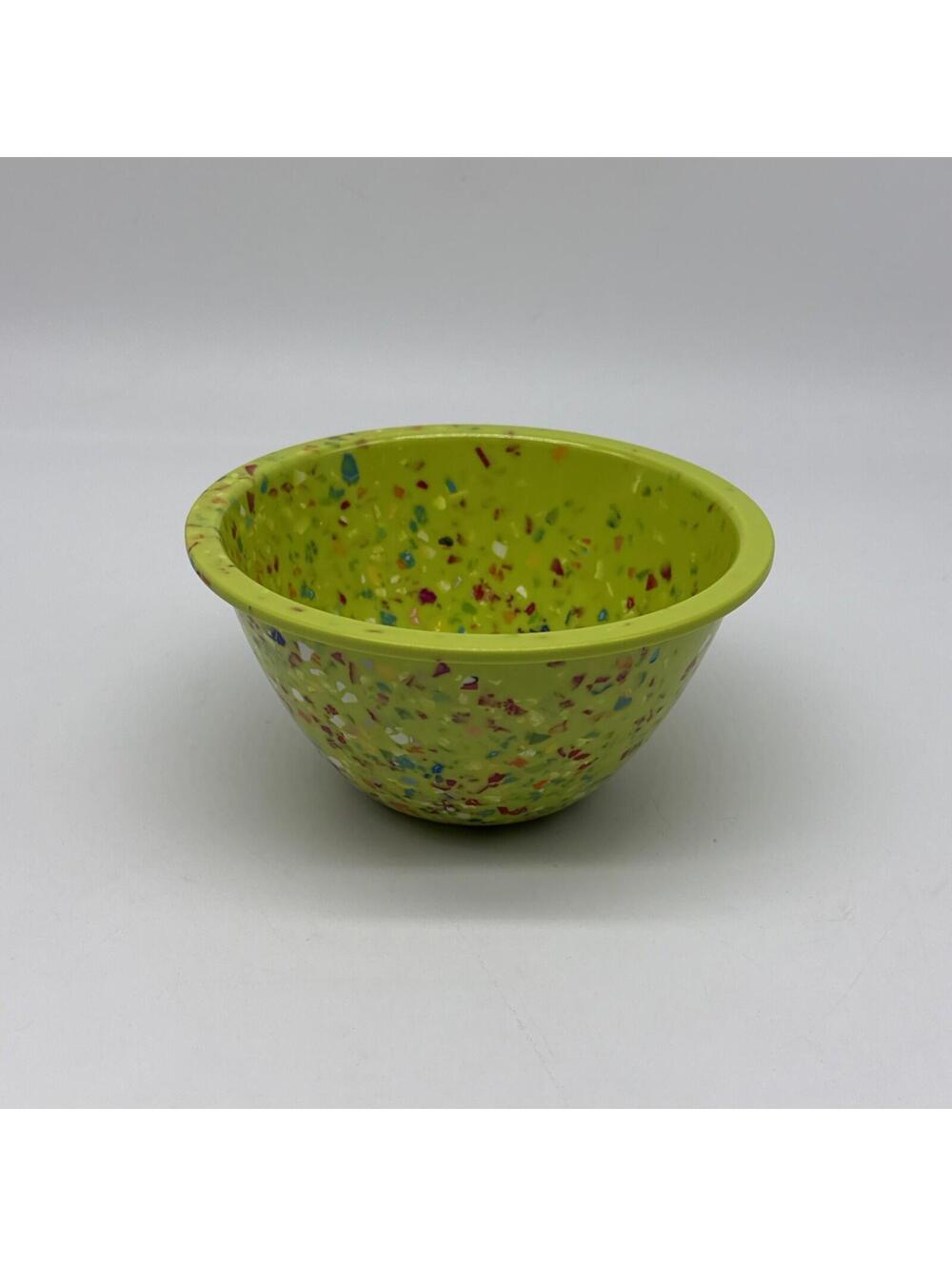 Zak! Designs 5.5 inch Confetti Melamine Bowl GREEN Great Condition